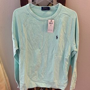 NWT Ralph Lauren Aqua Blue Crewneck